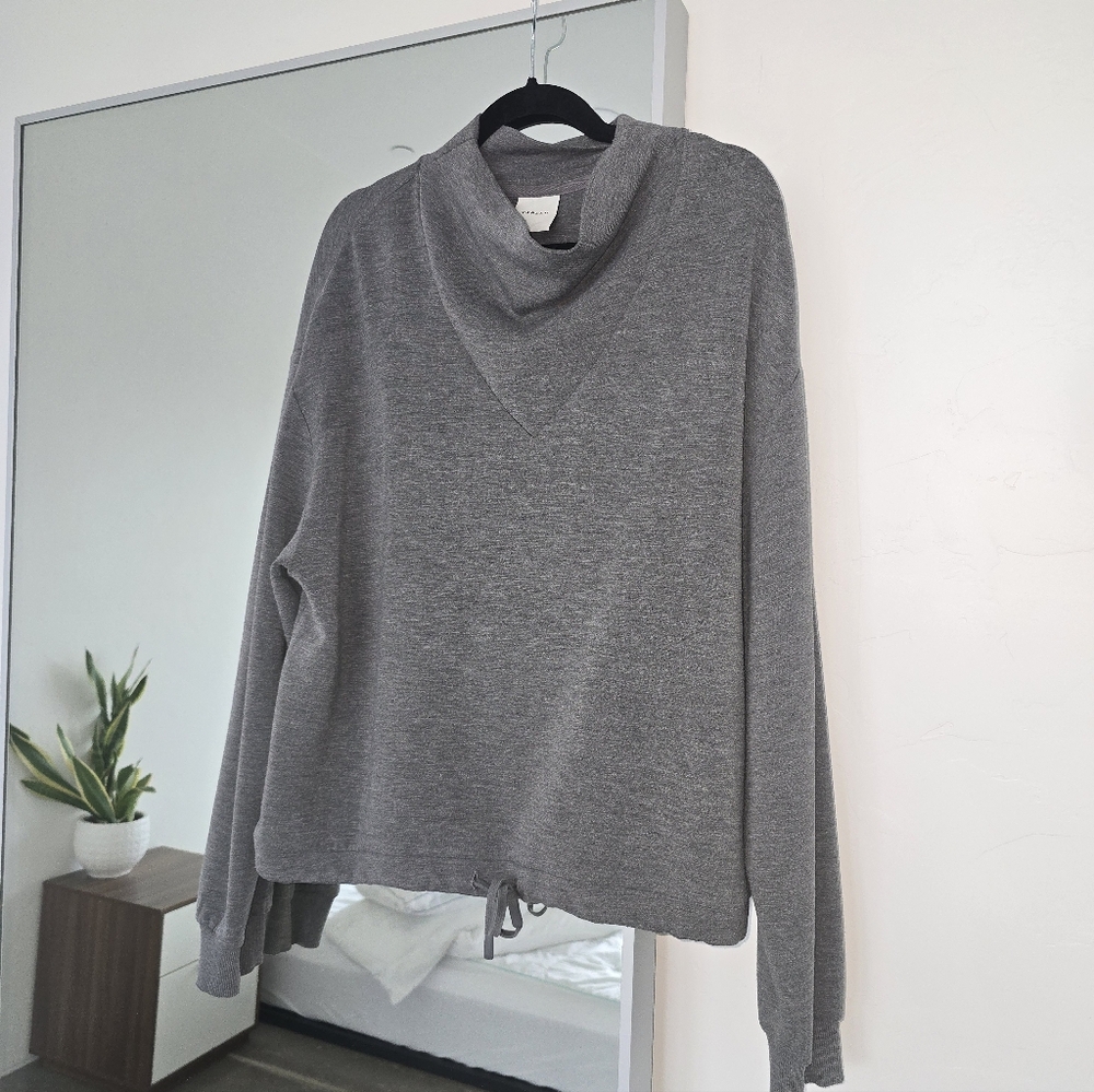 Varley DoubleSoft Betsy Sweat Pullover Sweatshirt Black Sz M - Picture 3 of 8